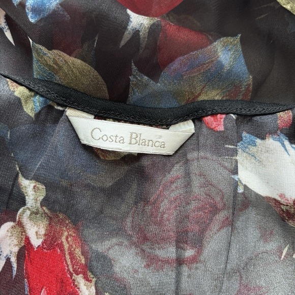 Costa Blanca Women's Size XS Sheer Tank Lace Cami Dark Romantic Layered Feminine - Picture 9 of 9